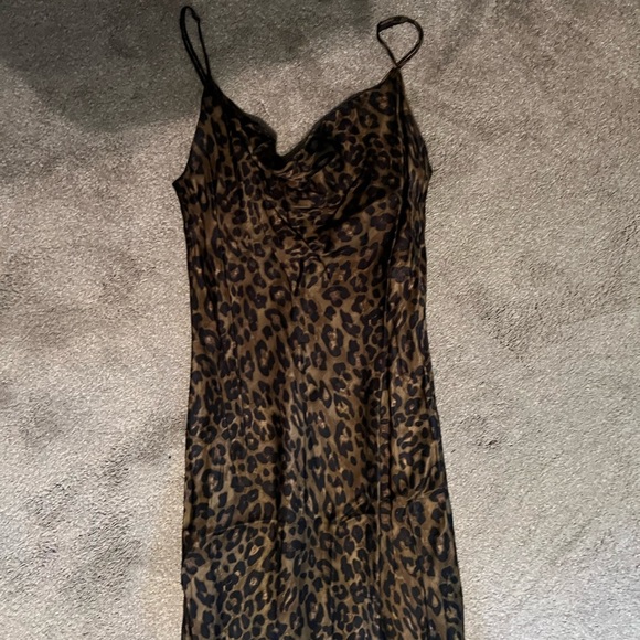 Zara Animal Print Midi Dress - Picture 2 of 4